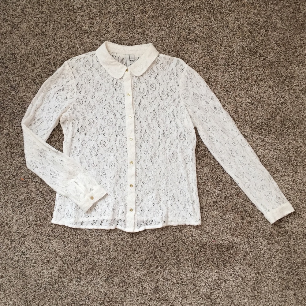 Lauren Conrad Women’s Lace Top. Size L. dv-10WT818